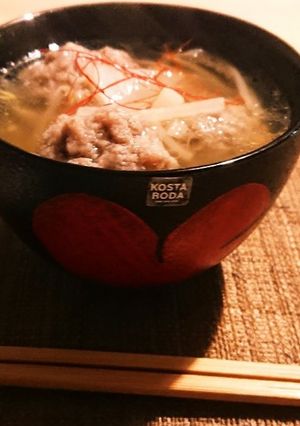 節約★ラーメン風肉団子スープ★ダイエット-レシピのメイン写真