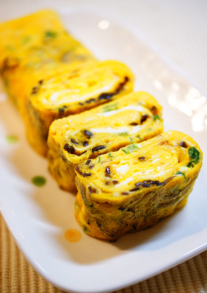 ✿塩昆布とねぎの卵焼き✿-レシピのメイン写真