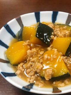 カボチャの鶏そぼろ煮 *☻*-レシピのメイン写真