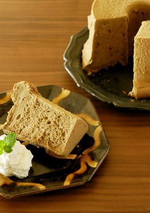 ほうじ茶シフォンケーキ-レシピのメイン写真