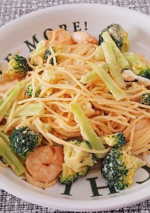 海老とブロッコリーのクリームパスタ-レシピのメイン写真