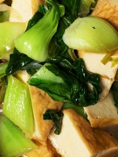 青梗菜と厚揚げの中華風うま煮-レシピのメイン写真