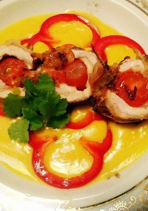 鶏むね肉でクランチートマトチーズロール-レシピのメイン写真