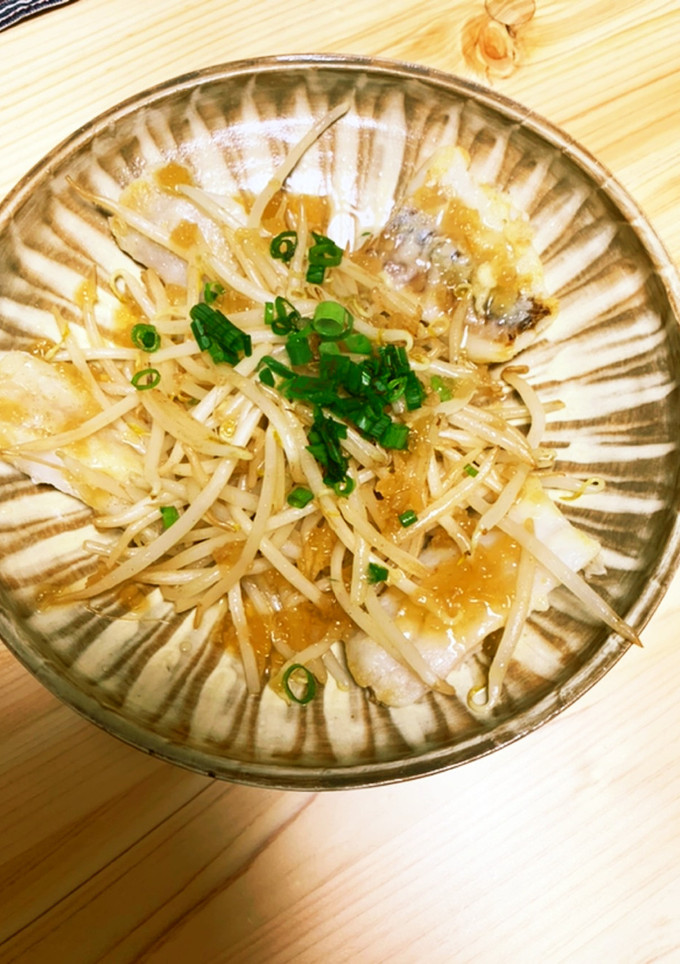 たらともやしの刻み玉ねぎだし仕立て-レシピのメイン写真