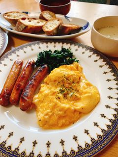 朝食!白だしでふわとろスクランブルエッグ-レシピのメイン写真