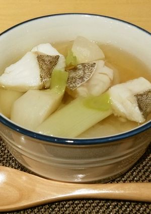 カブとタラの簡単旨味たっぷり塩スープ-レシピのメイン写真