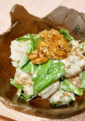 千乃佃煮くるみちりめんのポテトサラダ-レシピのメイン写真