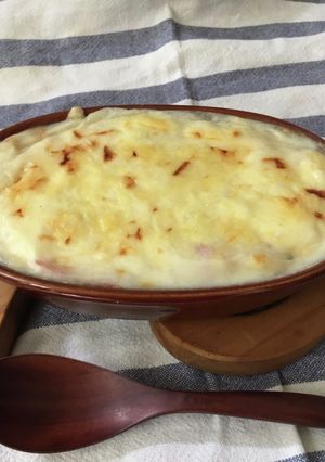簡単♡1人ランチ　クリームグラタン-レシピのメイン写真