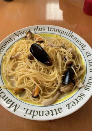 ムール貝としめじのパスタ-レシピのメイン写真