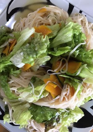 カボチャのサラダ素麺-レシピのメイン写真