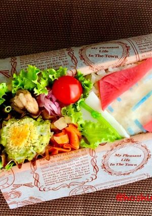 大人のキャラ弁鬼滅シリーズ15【猗窩座】-レシピのメイン写真