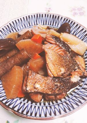 白身魚と根菜の煮物-レシピのメイン写真