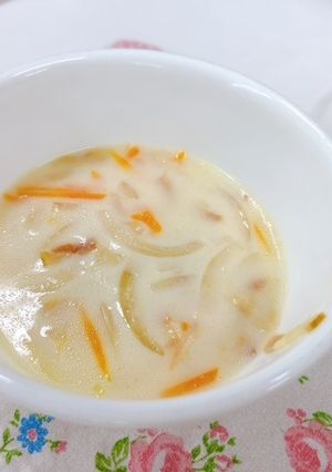 【つどいごはん】新玉と新じゃがのスープ-レシピのメイン写真