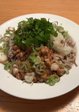 さっぱり冷たい納豆おろし蕎麦♪-レシピのメイン写真