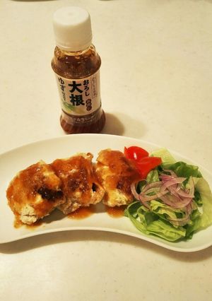 油揚げでお肉ハンバーグ・おろしゆず味-レシピのメイン写真