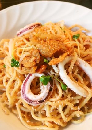 試作♪いか明太もやし焼きそば-レシピのメイン写真