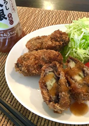＊なすの牛肉巻きフライ＊-レシピのメイン写真