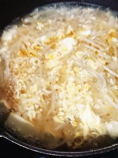 節約モヤシと豆腐★トロトロ卵の中華スープ-レシピのメイン写真