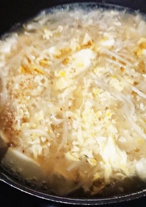 節約モヤシと豆腐★トロトロ卵の中華スープ-レシピのメイン写真