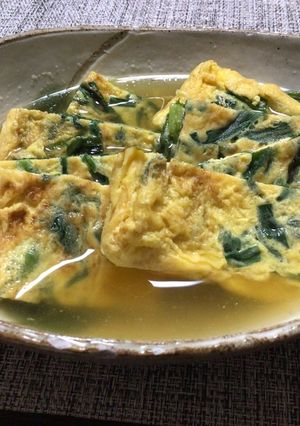 にら玉の白だし煮-レシピのメイン写真