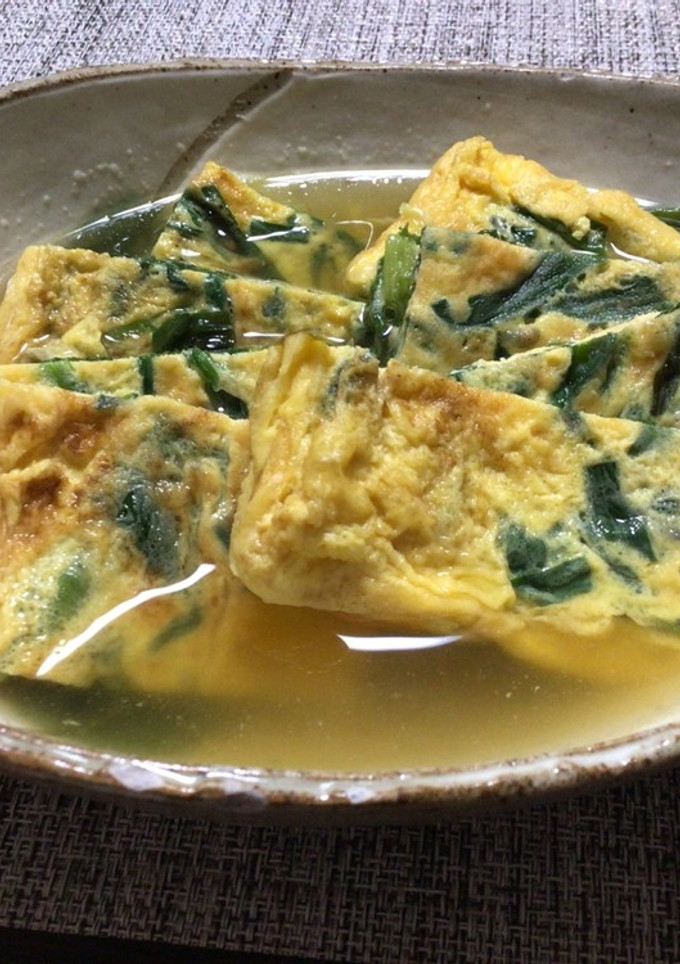 にら玉の白だし煮-レシピのメイン写真