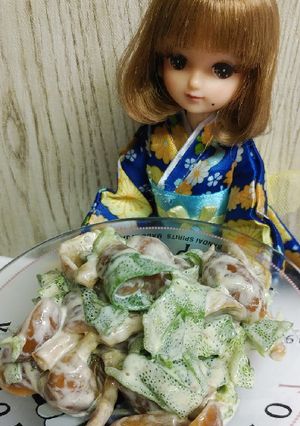 リカちゃん♡なめこアイスプラント鬼マヨ-レシピのメイン写真