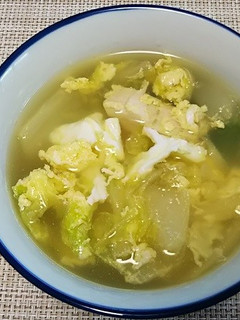 白菜と鶏ささみの卵スープ-レシピのメイン写真