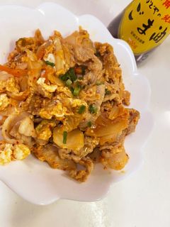 簡単!豚キムチ炒め!つまみ!-レシピのメイン写真