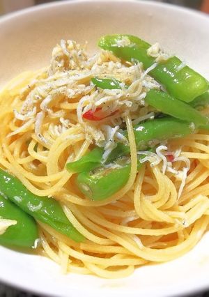 シラスとししとうの醤油香るペペロンチーノ-レシピのメイン写真