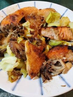 鮭ときのこのガーリック醤油炒め-レシピのメイン写真