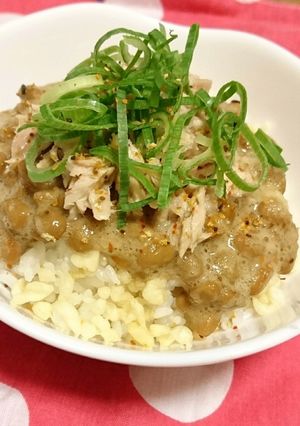 高たんぱく☆ツナと納豆のおろし大根丼☆-レシピのメイン写真