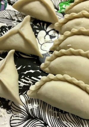 すいとん粉と里芋の皮で☆もちもち水餃子　-レシピのメイン写真