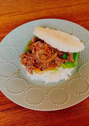 【簡単】おこげを楽しむ絶品ライスバーガー-レシピのメイン写真
