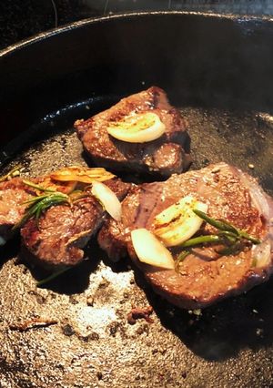 鹿肉のハーブ焼き-レシピのメイン写真