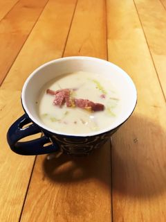 白菜とベーコンの豆乳スープ♪コクうま♪-レシピのメイン写真