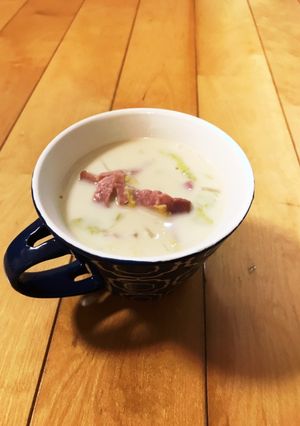 白菜とベーコンの豆乳スープ♪コクうま♪-レシピのメイン写真