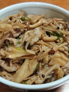 豚こま肉ときのこのしぐれ煮風-レシピのメイン写真