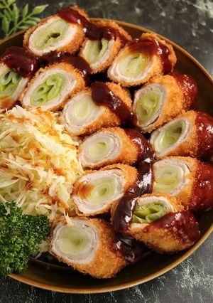 簡単！ネギとんかつ☆肉巻きフライ-レシピのメイン写真