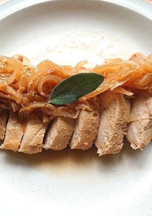 下味冷凍、レンジで簡単玉ねぎと鶏胸肉焼き-レシピのメイン写真