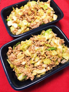 ご飯がすすむ!ひき肉とキャベツ炒め-レシピのメイン写真