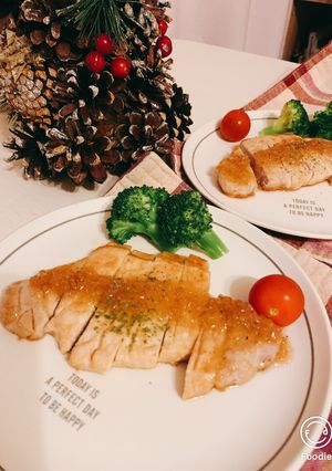 きざみ玉ねぎ醤油ペッパーon豚肉ソテー-レシピのメイン写真