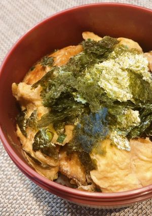 超スピード料理！厚揚げと卵でブレイン丼-レシピのメイン写真