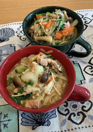 野菜たっぷり　ヘルシー　スープパスタ-レシピのメイン写真