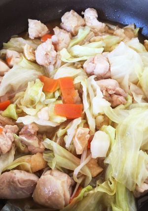 キャベツと鶏肉の煮物-レシピのメイン写真