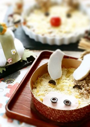 【野菜ソムリエ】えびいもグラタン干支の丑-レシピのメイン写真