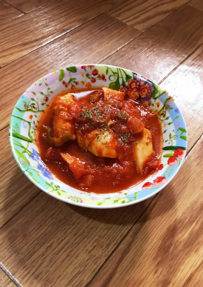 鶏肉のトマト煮込み！〜旨みたっぷり〜-レシピのメイン写真