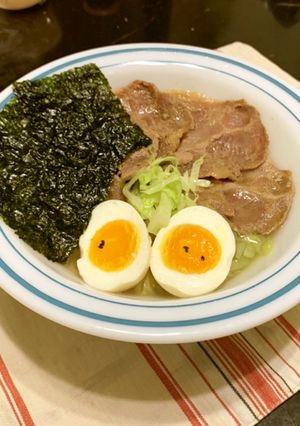 簡単❤︎材料2つで味噌味の味玉-レシピのメイン写真
