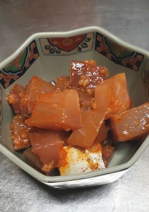 イナダのガリキム和え-レシピのメイン写真