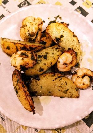 ☆エビとポテトのジェノべソース炒め☆-レシピのメイン写真