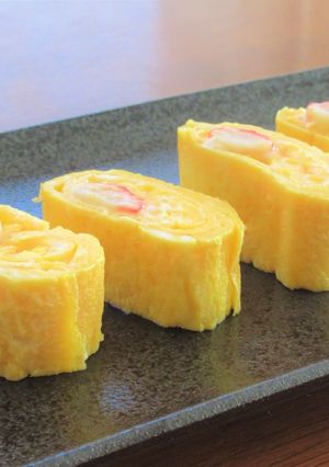 かにかまとチーズの卵焼き-レシピのメイン写真